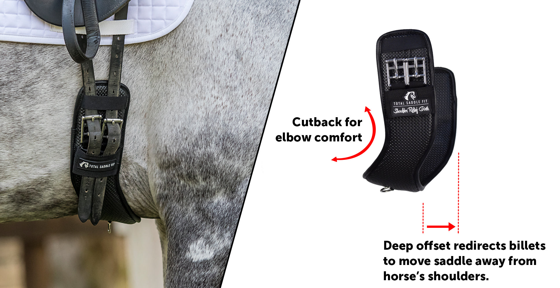 Shoulder Relief Girth™ - Synthetic – Total Saddle Fit